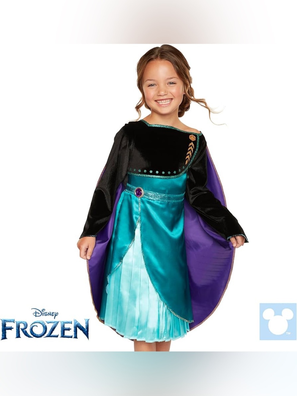 🆕 Disney Frozen II Queen Anna Dress Halloween Dress-Up Costume 4-6x